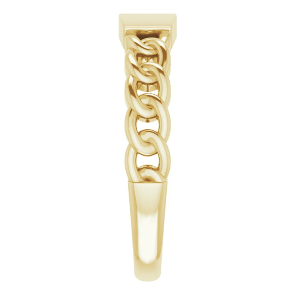 Engravable Chain Link Ring