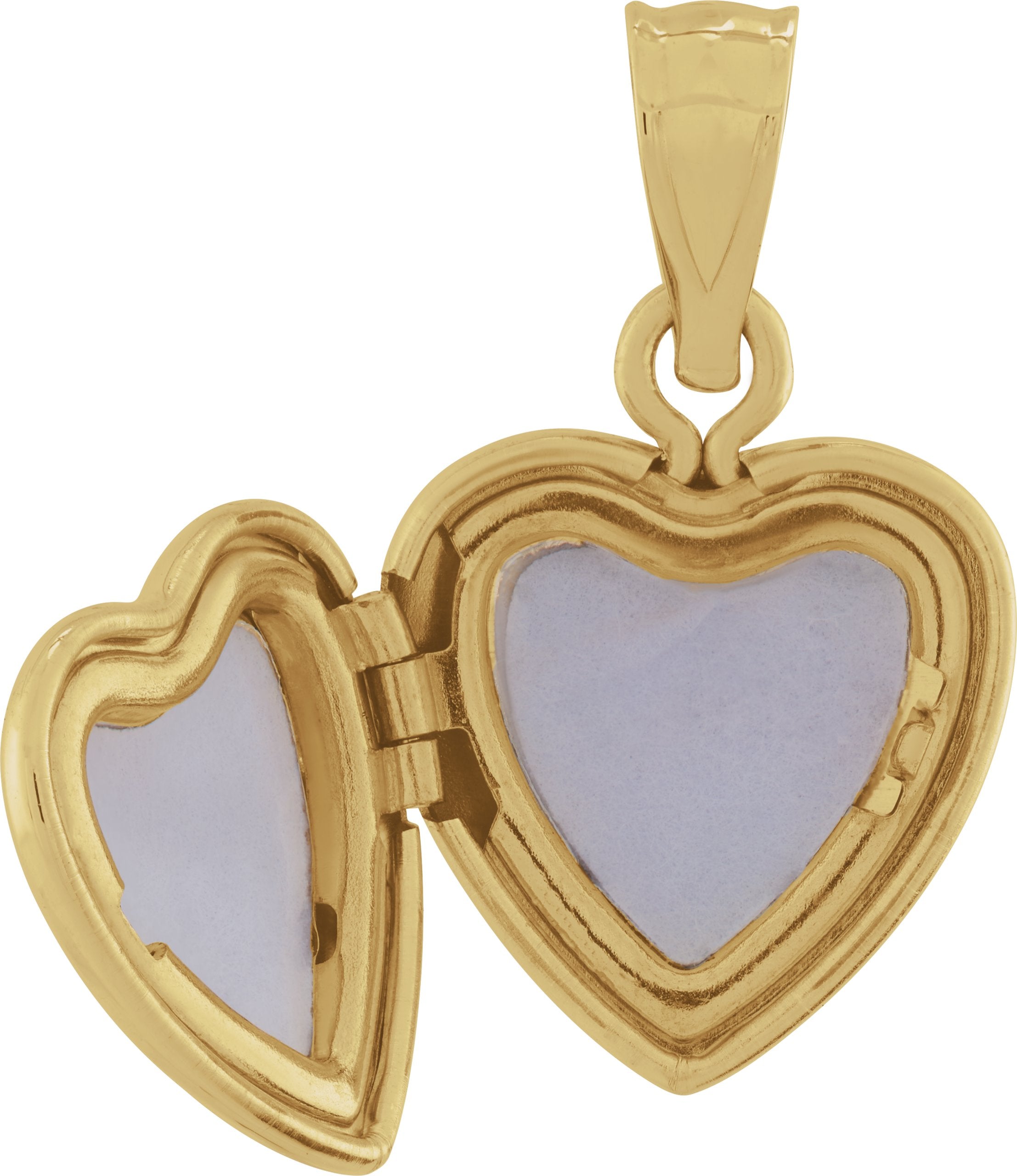 14K Yellow Heart Locket/engravable