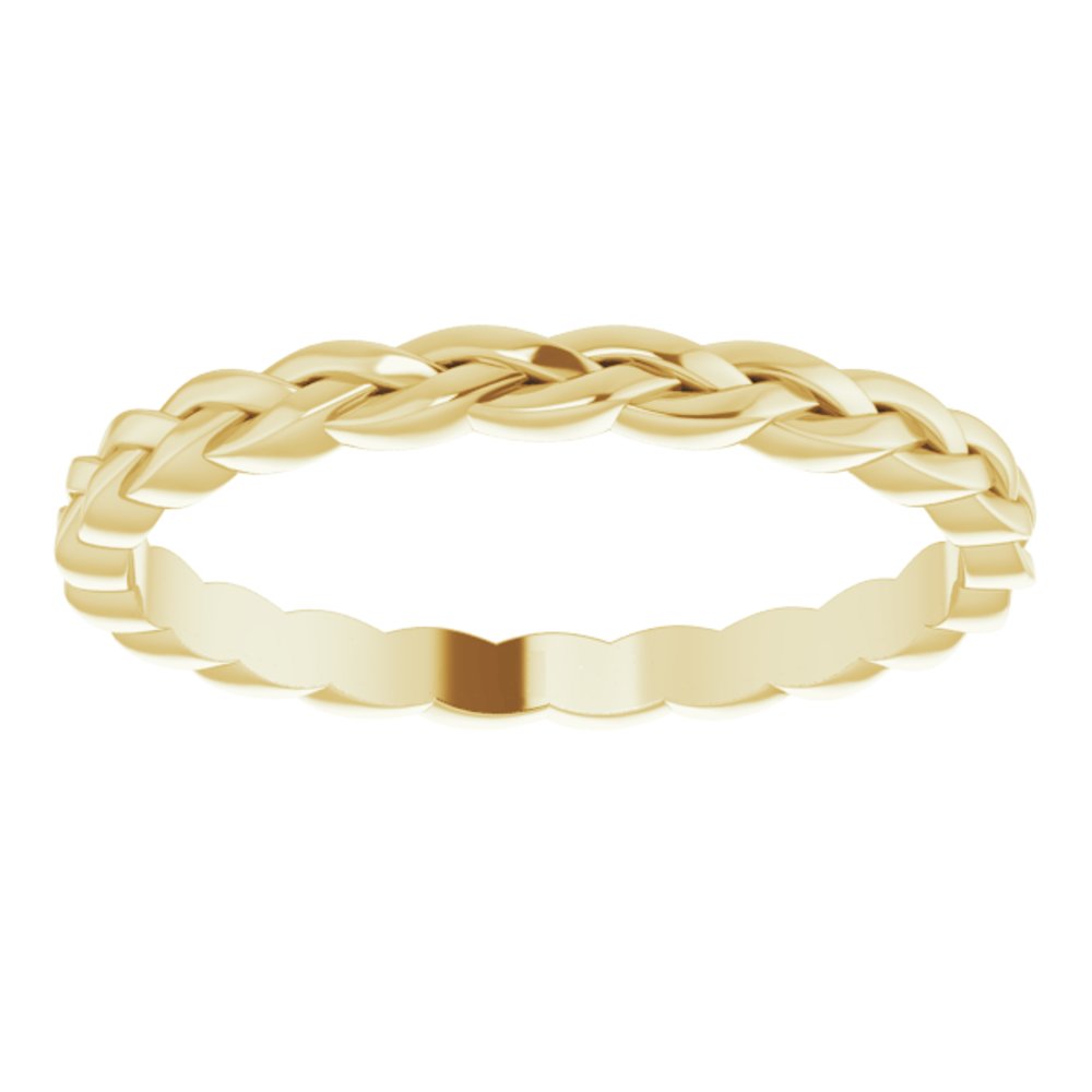 Gold 2 mm Woven Band