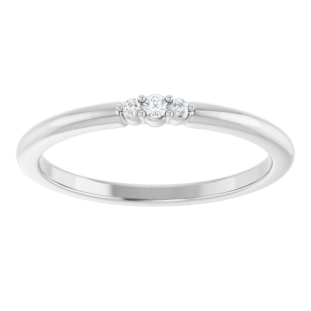 14k solid gold .03CTW Natural Diamond Ring