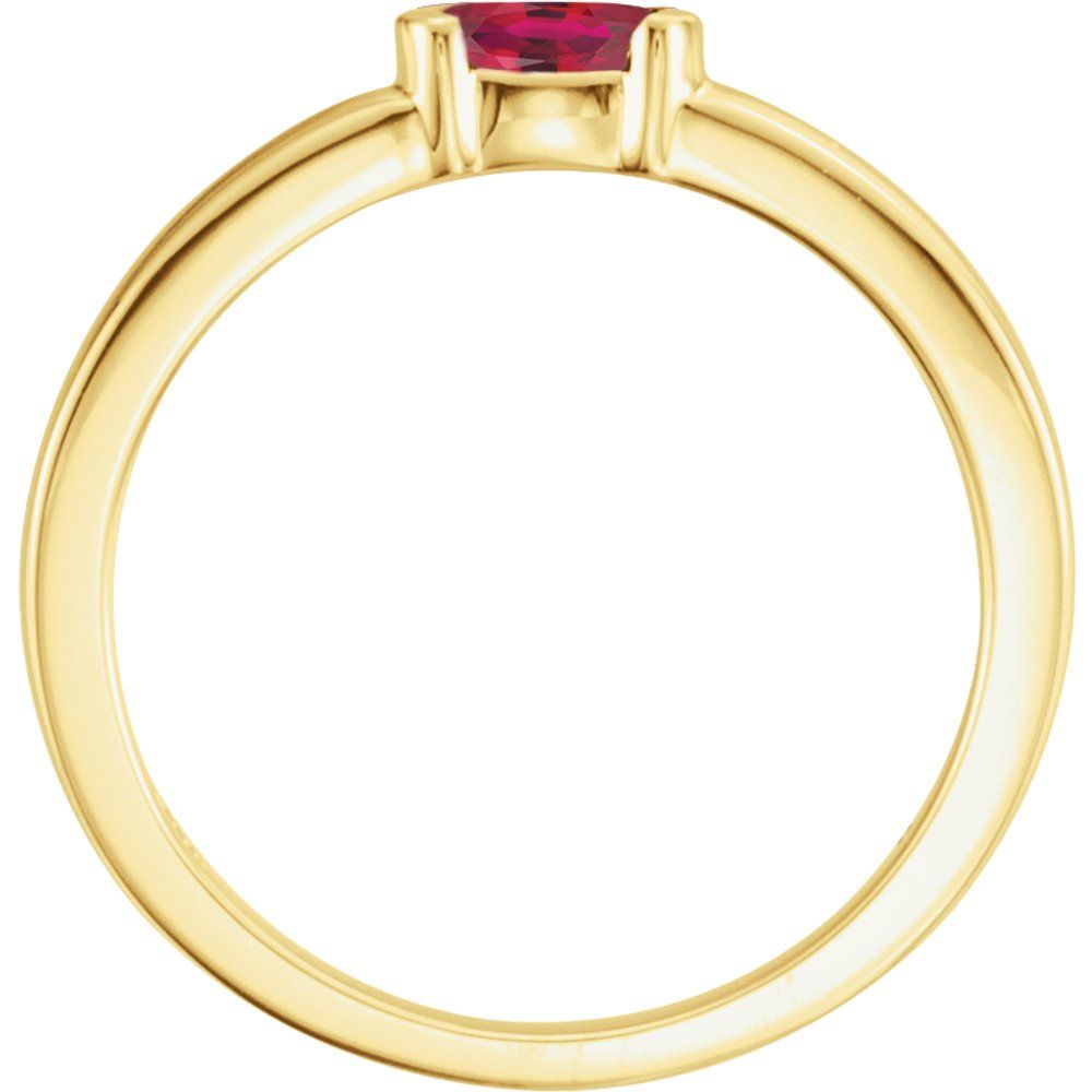 14k solid gold Gemstone promise Ring