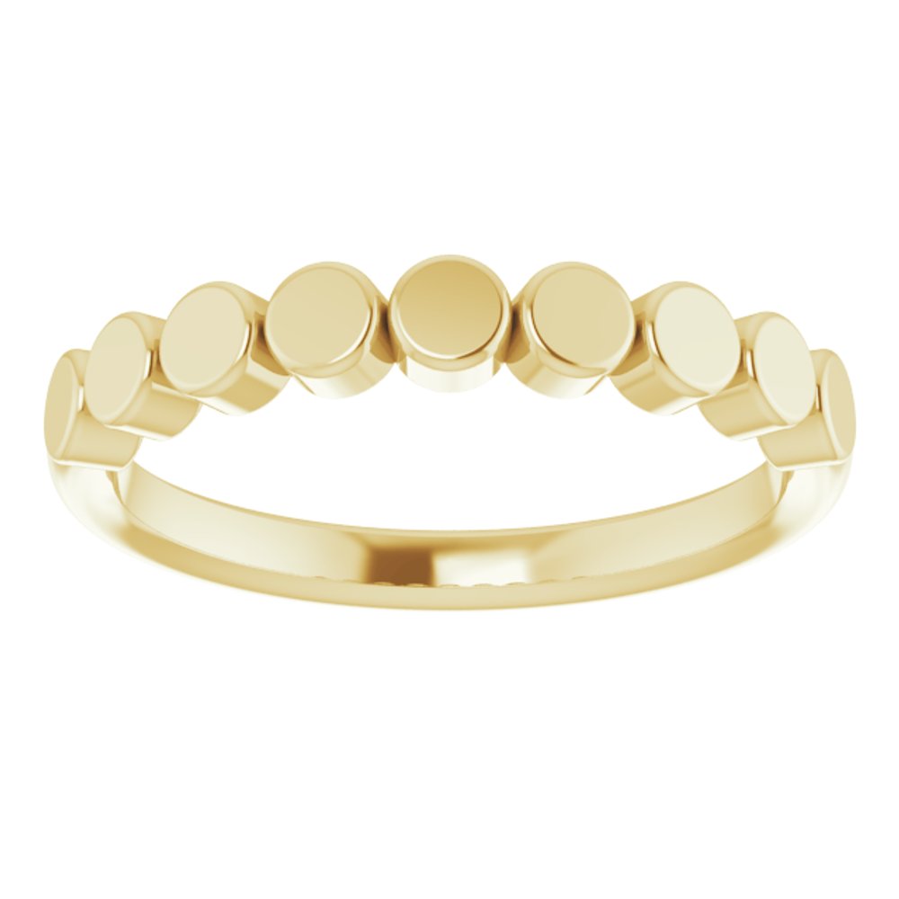 14K solid gold Geometric Stackable Ring