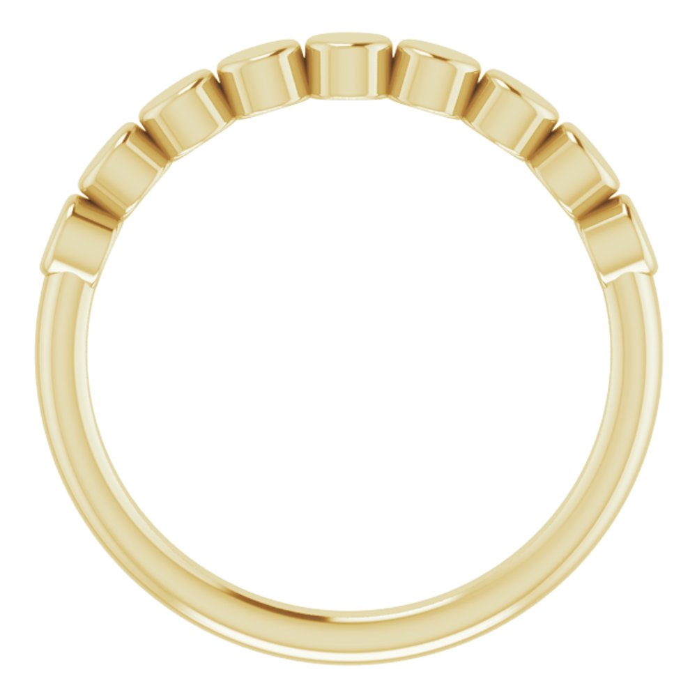 14K solid gold Geometric Stackable Ring