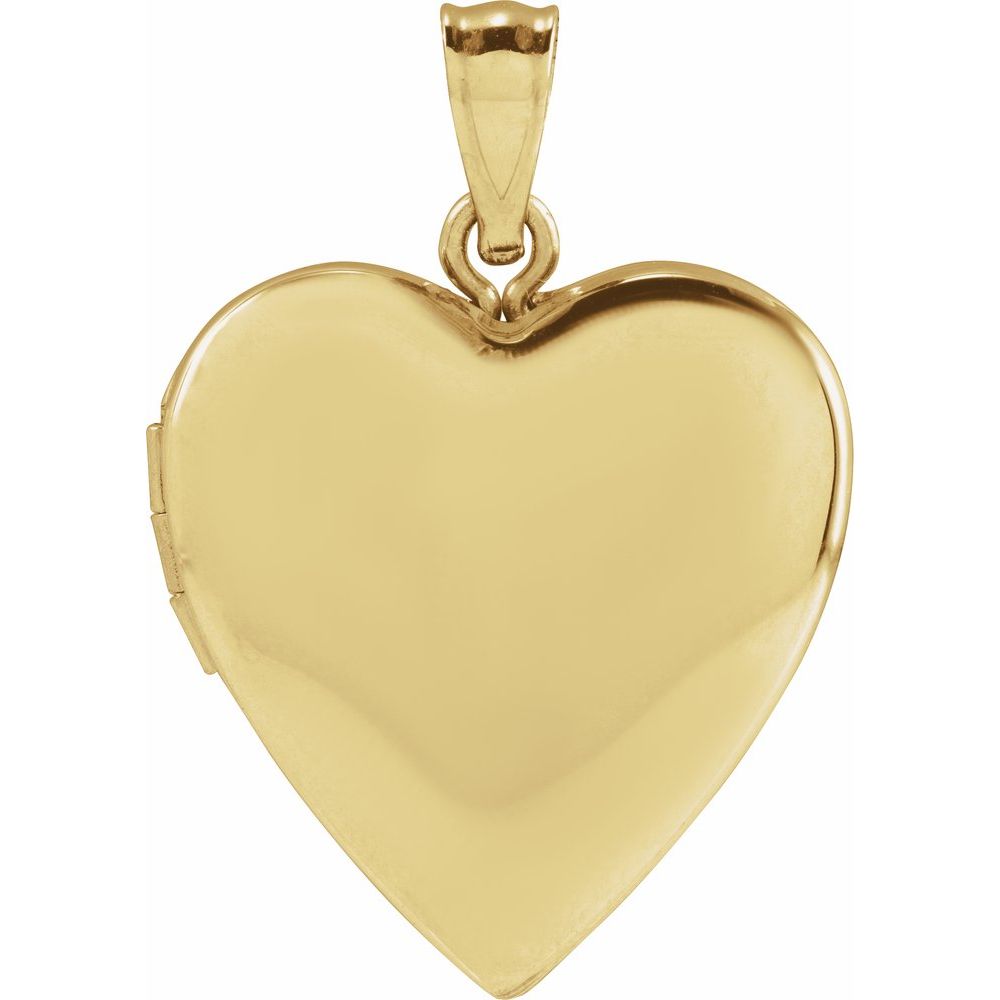 14K Yellow Heart Locket