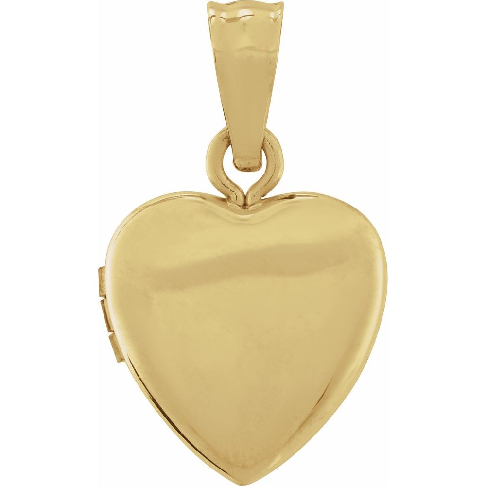 14K Yellow Heart Locket