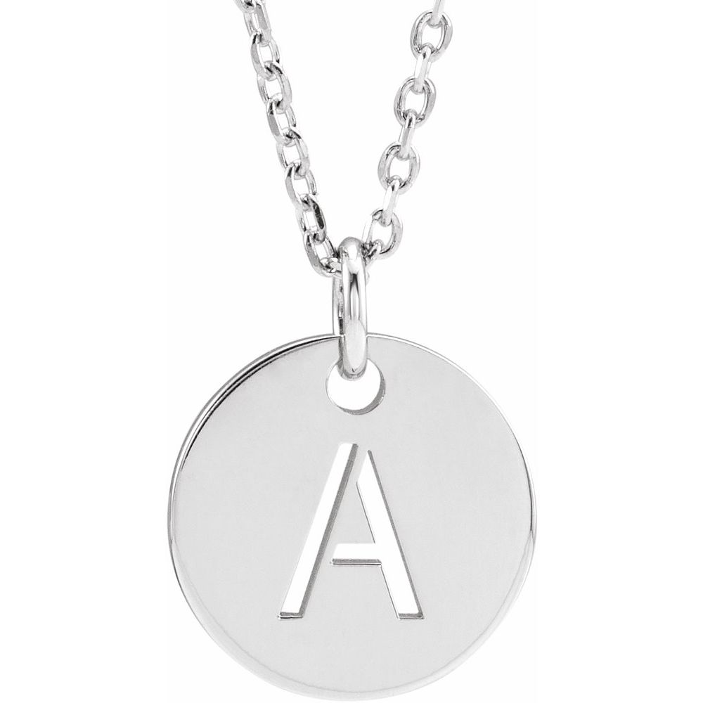 Sterling Silver Initial A 16-18" Necklace