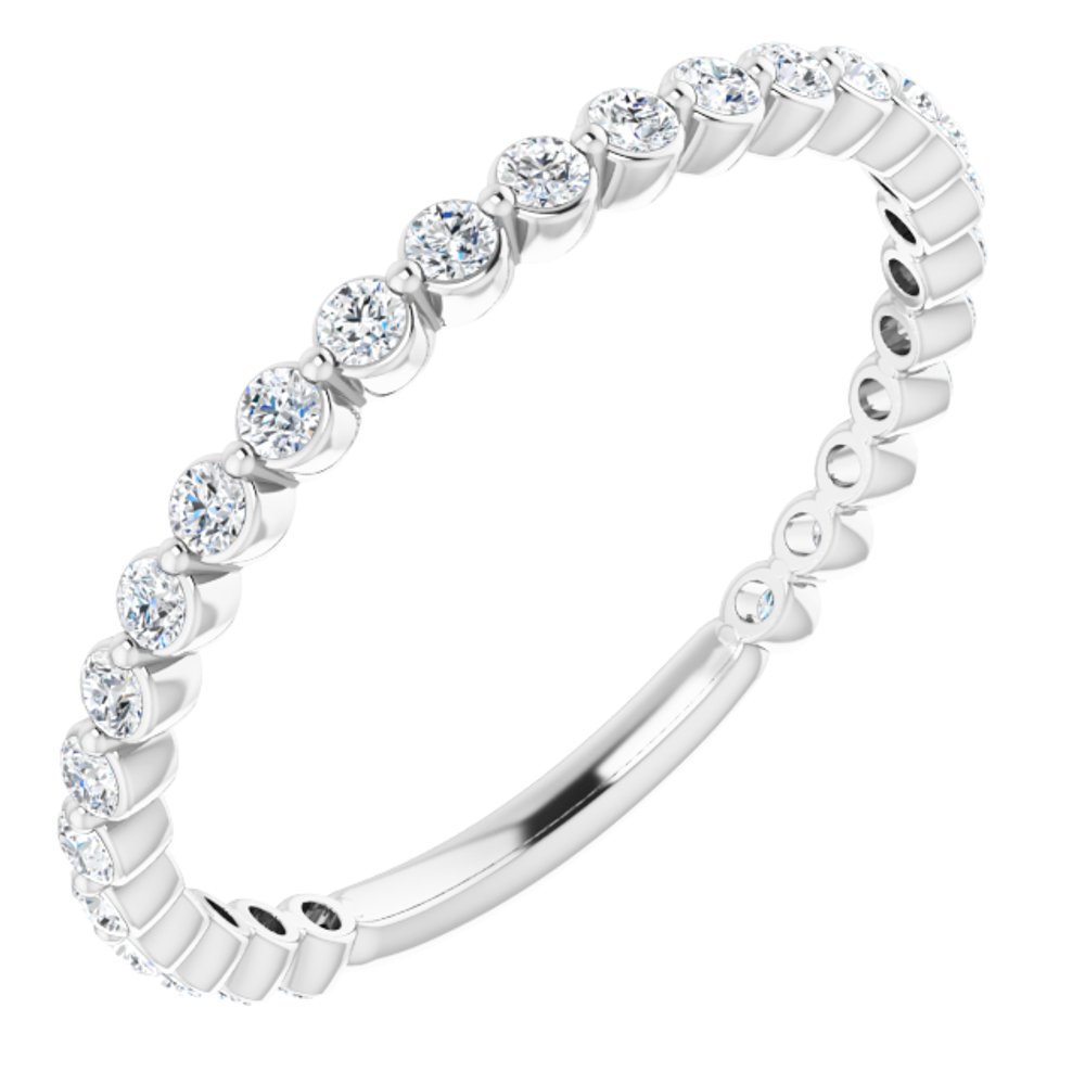 Platinum 1/3 CTW Natural Diamond Anniversary Band