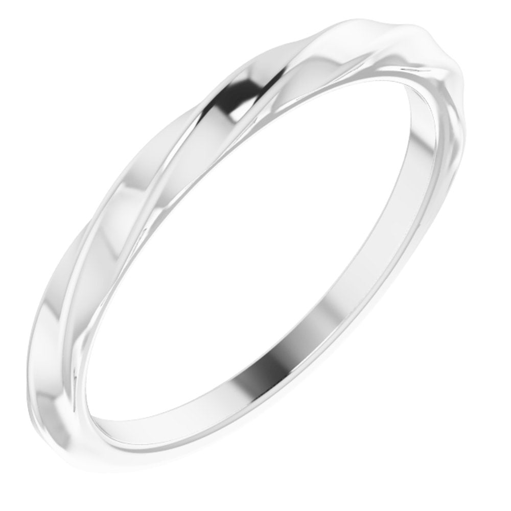 Sterling Silver Twisted Stackable Ring